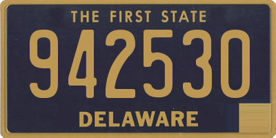 DE license plate 942530