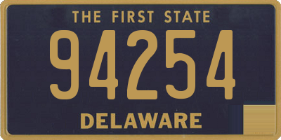 DE license plate 94254
