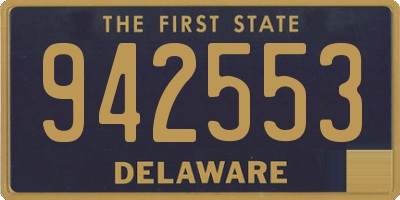 DE license plate 942553