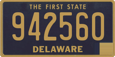 DE license plate 942560