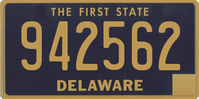 DE license plate 942562