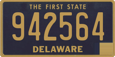 DE license plate 942564