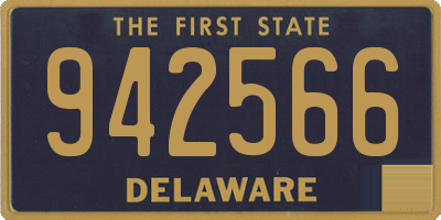 DE license plate 942566