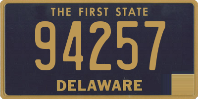 DE license plate 94257