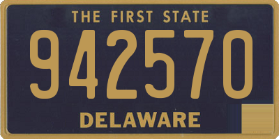 DE license plate 942570