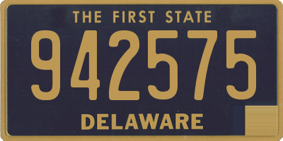 DE license plate 942575