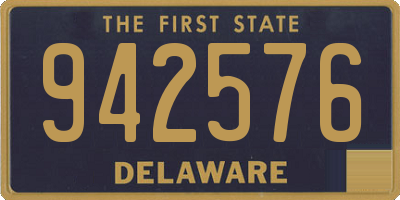 DE license plate 942576