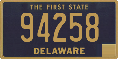 DE license plate 94258