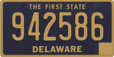 DE license plate 942586
