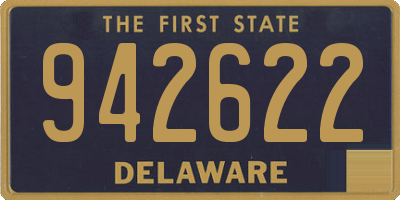 DE license plate 942622