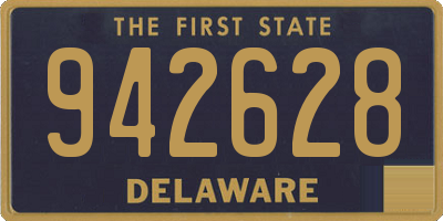 DE license plate 942628