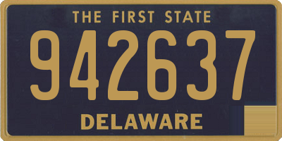 DE license plate 942637