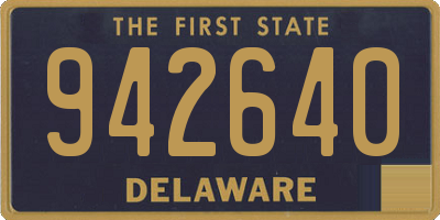 DE license plate 942640