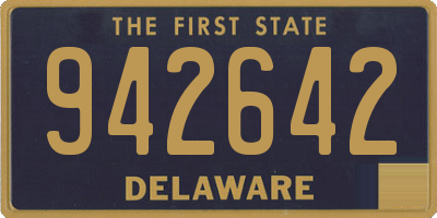 DE license plate 942642
