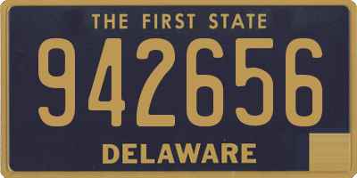 DE license plate 942656