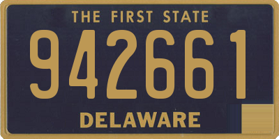 DE license plate 942661