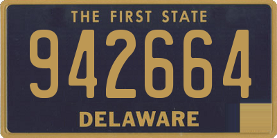 DE license plate 942664