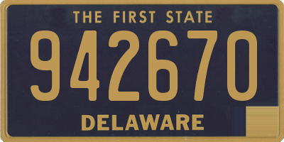 DE license plate 942670