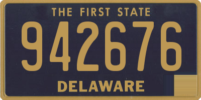 DE license plate 942676