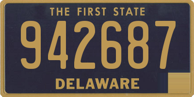DE license plate 942687