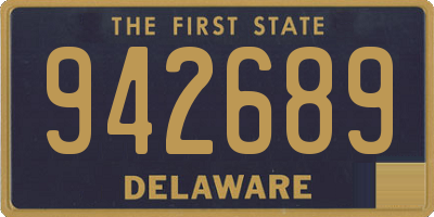 DE license plate 942689