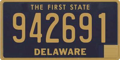 DE license plate 942691