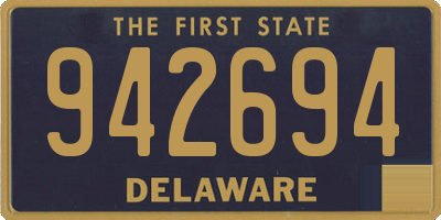 DE license plate 942694