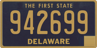 DE license plate 942699