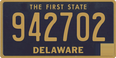 DE license plate 942702