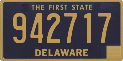 DE license plate 942717