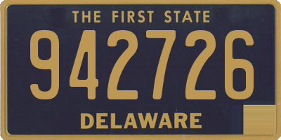 DE license plate 942726