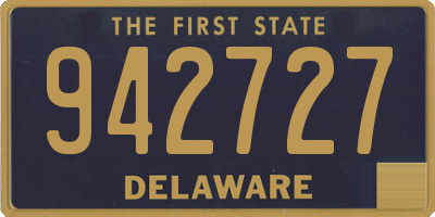DE license plate 942727