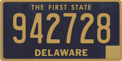 DE license plate 942728