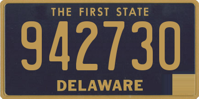 DE license plate 942730