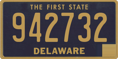 DE license plate 942732