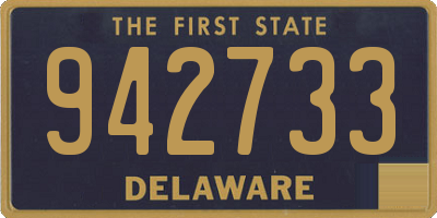 DE license plate 942733