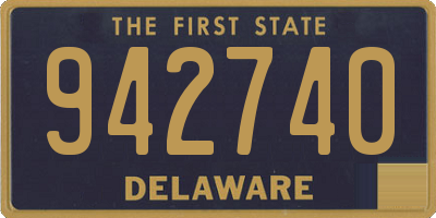 DE license plate 942740