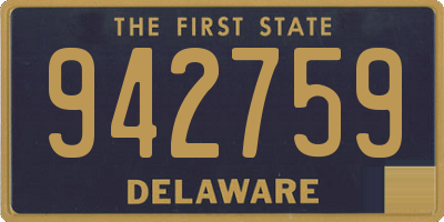 DE license plate 942759