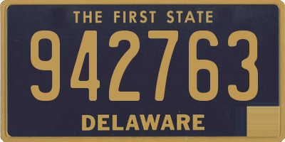DE license plate 942763