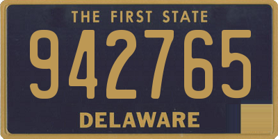 DE license plate 942765