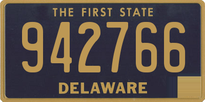 DE license plate 942766