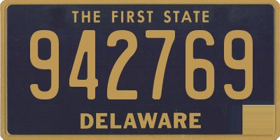 DE license plate 942769