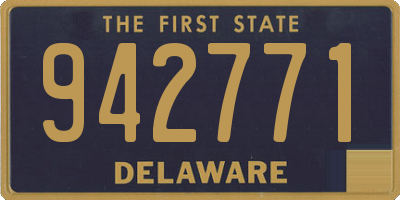 DE license plate 942771