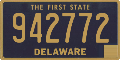 DE license plate 942772