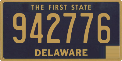 DE license plate 942776