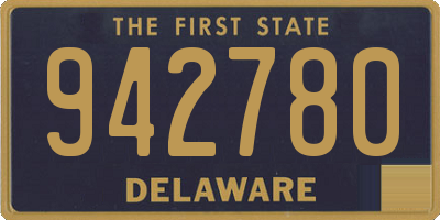 DE license plate 942780