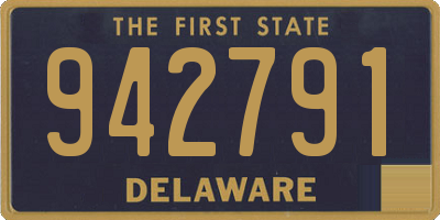 DE license plate 942791