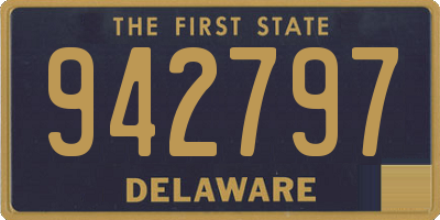 DE license plate 942797