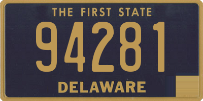 DE license plate 94281