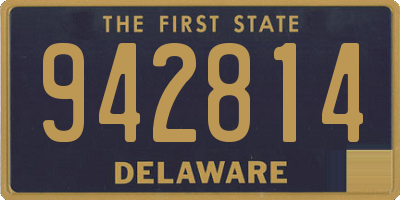 DE license plate 942814